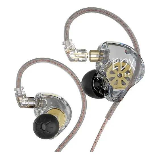 Audífonos Kz Edx Lite Monitores In Ear Hifi\u002Fedx Pro\u002Fzsn\u002Fzst Color Transparente con Microfono | Cuotas sin interés
