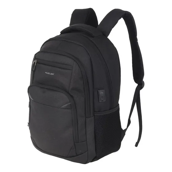 Mochila Con Puerto Kuzler Carga Wald-101 Negro