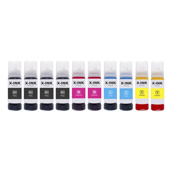10 Tinta Para Epson L3250 L3150 L3210 L3110 L4110 L4150 T544