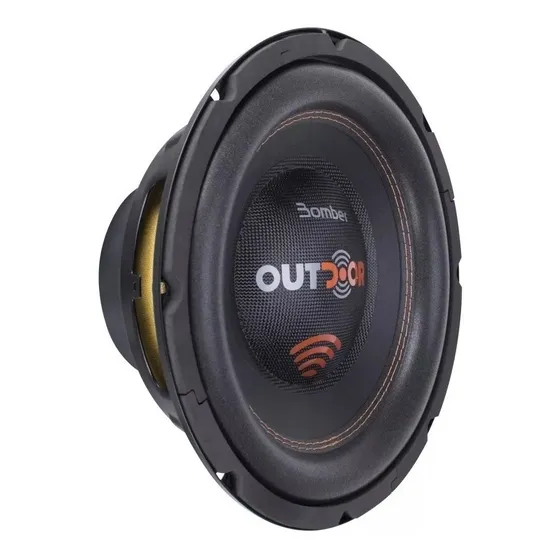 Subwoofer 10 Pol Outdoor 300 Watts Rms 4 Ohms Bomber Cor Preto