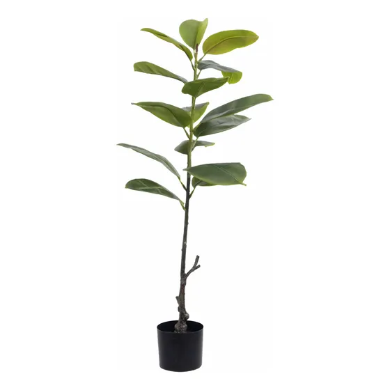 Planta Ficus Elástica Gomero Artificial 130cm Premium