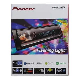 Mp3 Player Pioneer Mvh-x3000br Flashing Light Bluetooth Usb Mp3 Player Pioneer Mvh-x3000br Flashing Light Bluetooth Usb