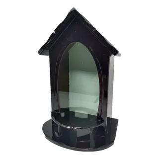 Capela OratĂłrio Marrom Madeira Sem Imagem Para Imagem 15cm Capela OratĂłrio Marrom Madeira Sem Imagem Para Imagem 15cm