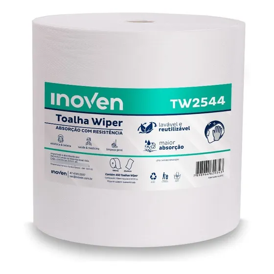 Pano para limpeza Inoven Wiper Hospitalar Leito pano 450 u