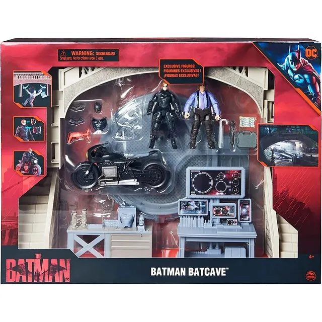 Batman Set De Juego Baticueva Baticiclo Y Figuras Colección