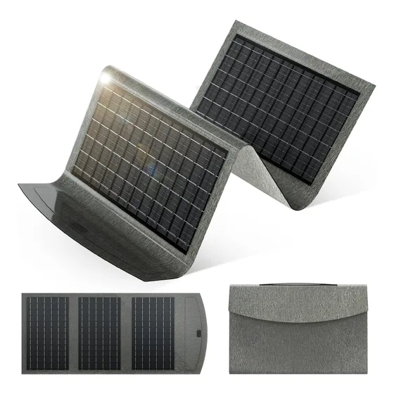 Cargador Panel Solar Plegable Portátil 30w Generador Solar