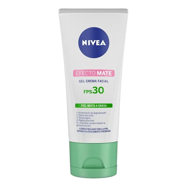 Crema Facial Hidratante Nivea Efecto Mate Con Fps 30 50 Ml Tipo de piel Mixta a grasa