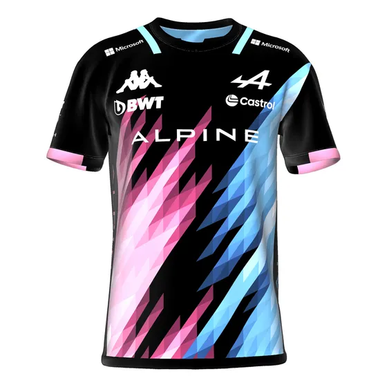 Remera Franco Colapinto F1 - Alpine %100 Sublimada Dry Fit
