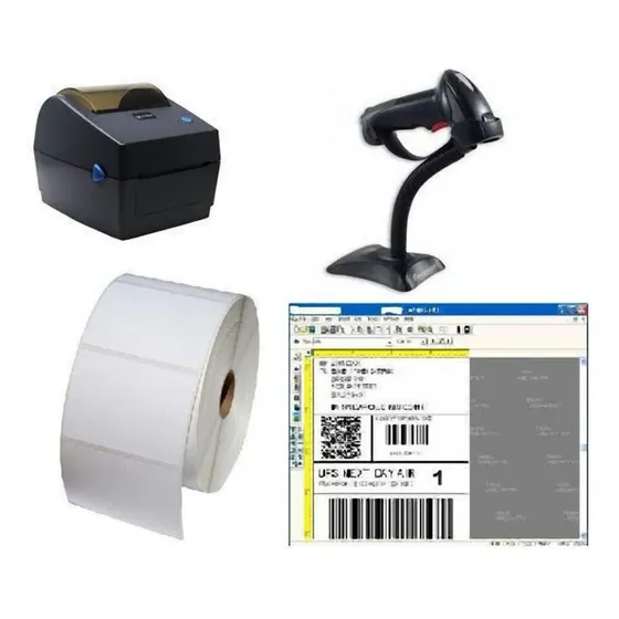 Kit  Impresora  Codigo Barra  Lector Programa Etiqueta