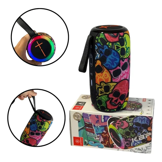 Caixinha De Som Portátil Bluetooth Radio Fm Pendrive Sd Alta