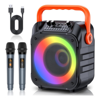 Maquina De Karaoke Con Dos Microfonos Inalambricos, Porta... Maquina De Karaoke Con Dos Microfonos Inalambricos, Porta...