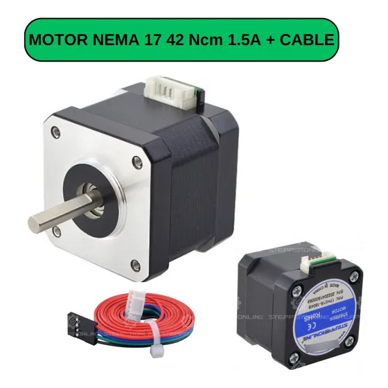 Motor Paso A Paso Nema 17 42ncm 1.5a Impresora 3d Cnc Nuevo