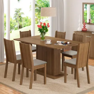 Sala Jantar Madesa Megan Mesa Tampo Madeira 6 Cadeiras Rpe Cor Rustic/pérola Desenho Do Tecido Das Cadeiras Liso Sala Jantar Madesa Megan Mesa Tampo Madeira 6 Cadeiras Rpe Cor Rustic/pérola Desenho Do Tecido Das Cadeiras Liso