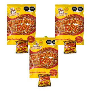 Churritos Con Sal Y Chile Botanitas Rey Picorey 150pz (300g) Churritos Con Sal Y Chile Botanitas Rey Picorey 150pz (300g)