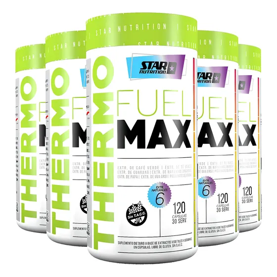 Star Nutrition Thermo Fuel Quemador De Grasa 120 Caps. X5 Un Sabor Neutro