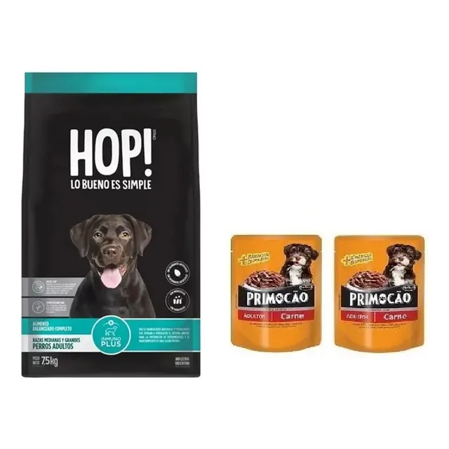 Alimento Vitalcan Hop Perro Adulto Mediana/grande 7,5k+pates