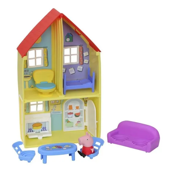 Casa De Peppa Pig Con 2 Figuras Incluidas Color Tradicional
