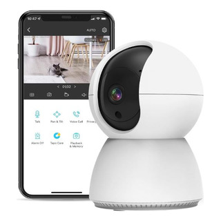 Cámara Para Bebé 360 Grados Visión Nocturna Con Wifi 1080p Cámara Para Bebé 360 Grados Visión Nocturna Con Wifi 1080p