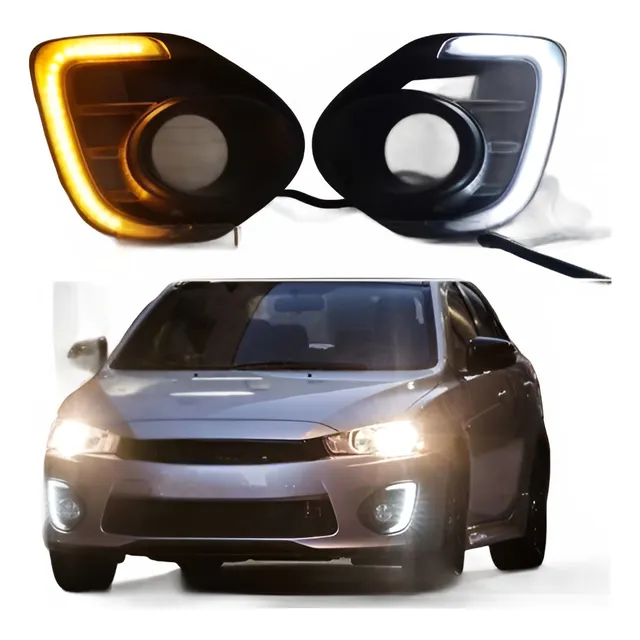 Mitsubishi Lancer 2015+ Luz Diurna /drl Dual Color
