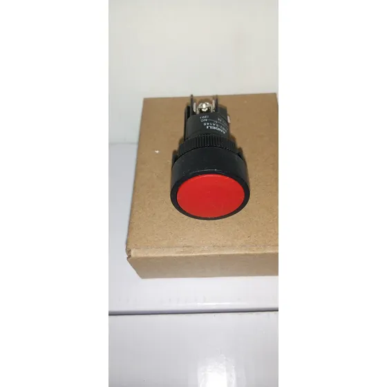 Pulsador Plástico Rojo Andeli 22 Mm 
