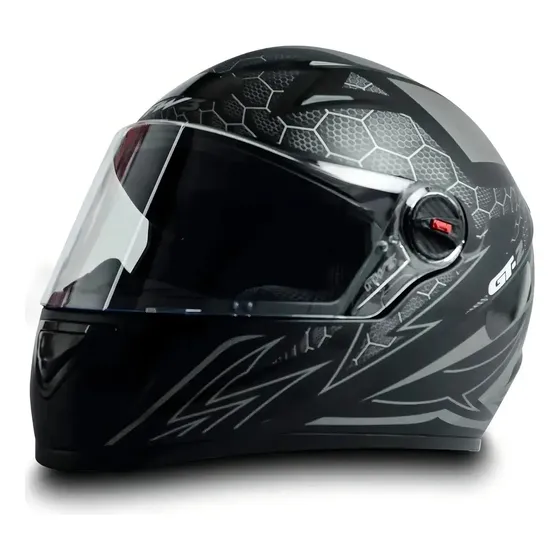 Capacete Para Moto Fw3 Gt2 Preto Fosco Tamanho 60 — foto 2