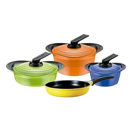 Bateria Cocina Jgo.7 Pzas Colores Premium Roichen Color Variados