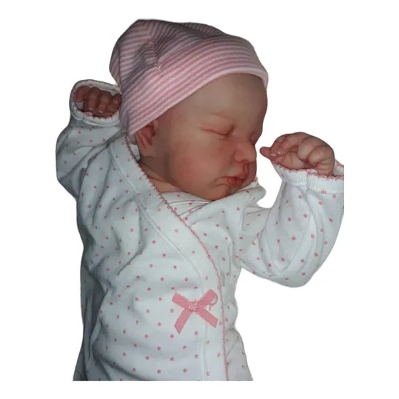 Bebê Reborn Menina Princesa Dormindo Corpo De Tecido Luxo