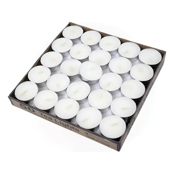 Pack 100 Velas Blancas Hornitos Veladores De Cera Relajantes
