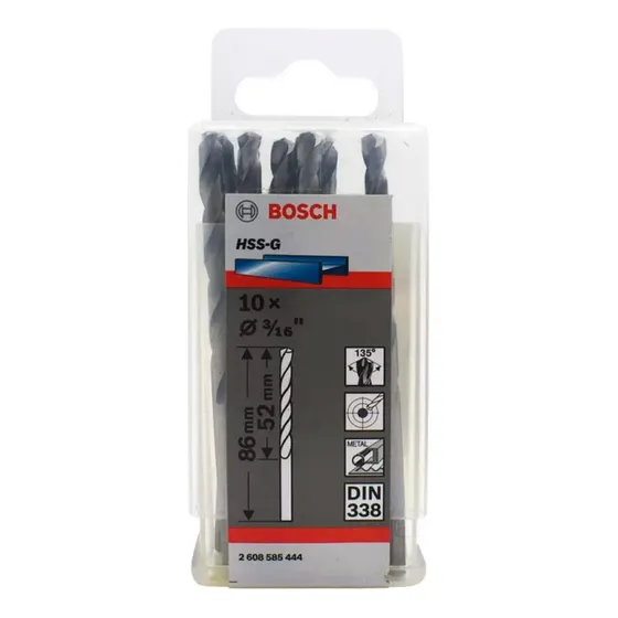 Bosch Broca Metal Hss-g X10u 4.8mm 3/16