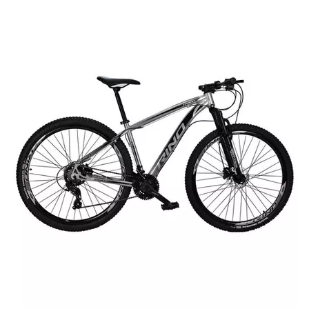 Bicicleta Rino Everest 21v Shimano 2.1 Mega Range Hidraulico Cor Prata Tamanho do quadro 19