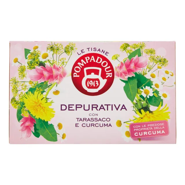 Té Depurativo Pompadour  Depurativo Diente De Leon Y Curcuma