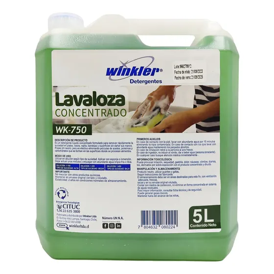 Lavaloza Industrial Concentrado (rinde 1250 Litros