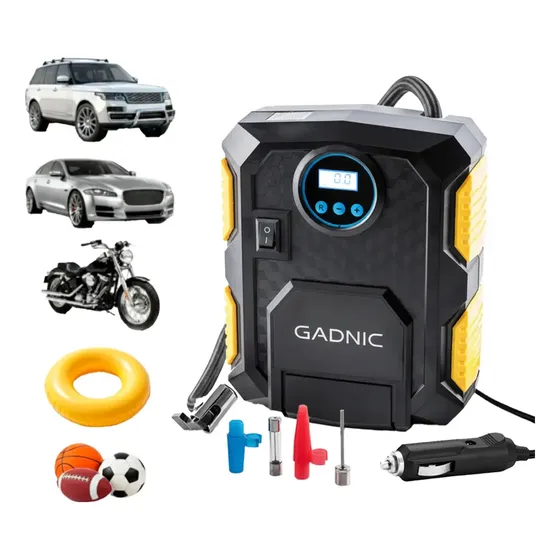 Compresor De Aire Gadnic Inflador Portable 150 Psi Alta Presión Pantalla Digital
