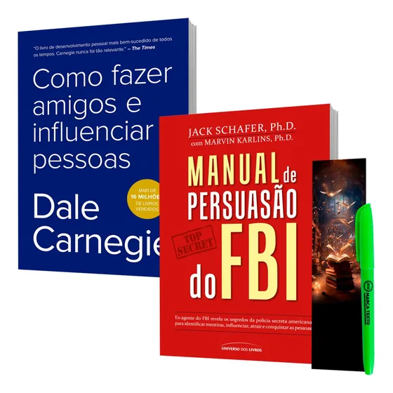 Manual De Persuasão Do Fbi + Como Fazer Amigos E Influenciar Pessoas