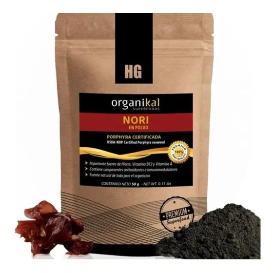 Pack X2 Nori En Polvo X50gr Organikal  