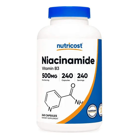 Original Nutricost Niacinamida (vit B3) 500 Mg, 240 Cápsulas