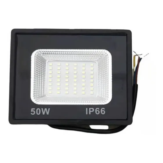 Refletor 50w Led Holofote Branco Frio 6500k A Prova D'água 