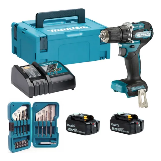 Taladro Atornillador 13mm 18v+ 2 Bat 3.0ah + Carg. Makita
