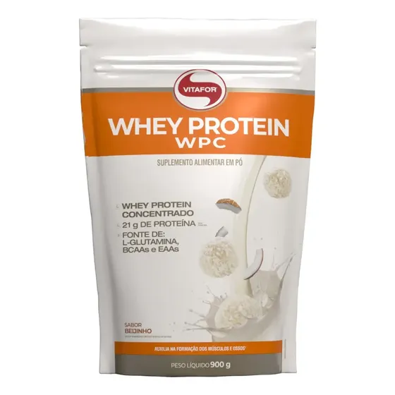Whey Protein WPC Beijinho 900g Vitafor