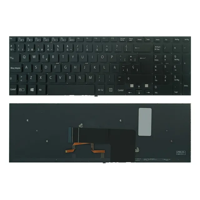 Teclado Iluminado Sony Svf15a18cxb 149239711be Svf153a1yu