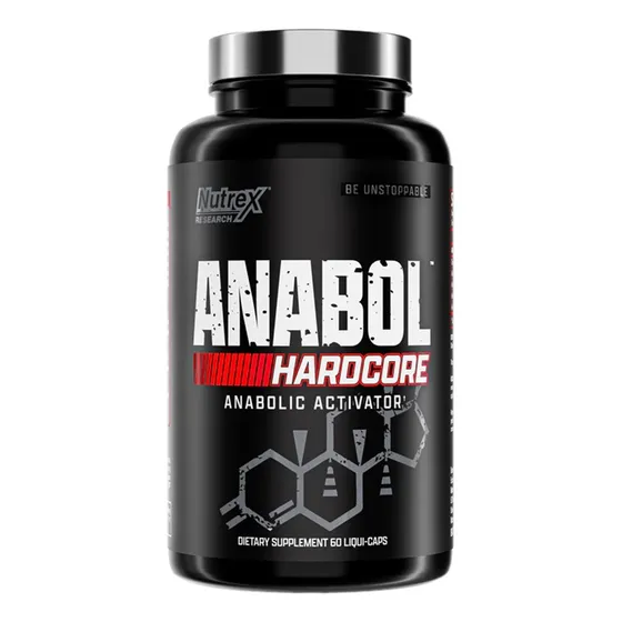 Activador anabólico Anabol Hardcore Nutrex 60 cápsulas E U A