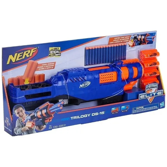 Nerf Pistola Lanza Dardo Hexafire Hasbro Triple Disparo 