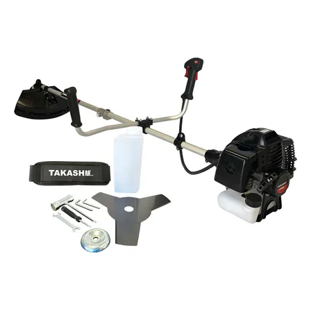 Desbrozadora Desmalezadora 52cc Takashi 2 Tiempos Con Accesorios Dt52k Color Negro