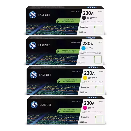 Combo Toner Hp 230a W2300w W2301a W2302a Y W2303a Original