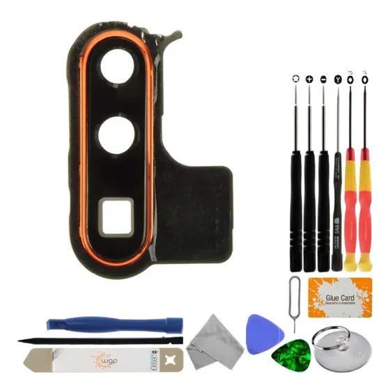 Lente Camara Bisel Trasero Para Huawei P30 Pro Rojo Kit