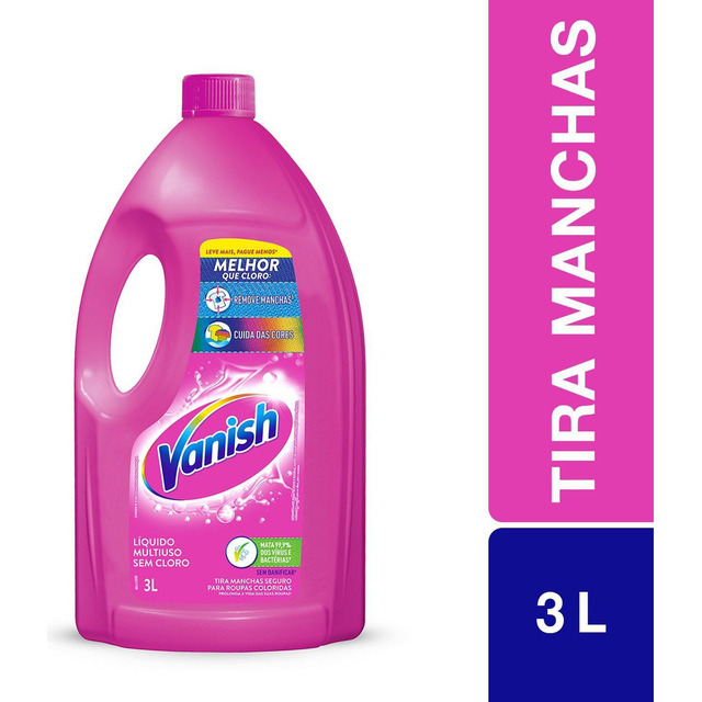 Tira Manchas Vanish Líquido Multiuso Para Roupas Coloridas 3l