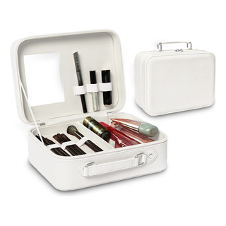 Estuche De Maquillaje De Viaje Con Espejo, Portátil Y Separa Estuche De Maquillaje De Viaje Con Espejo, Portátil Y Separa