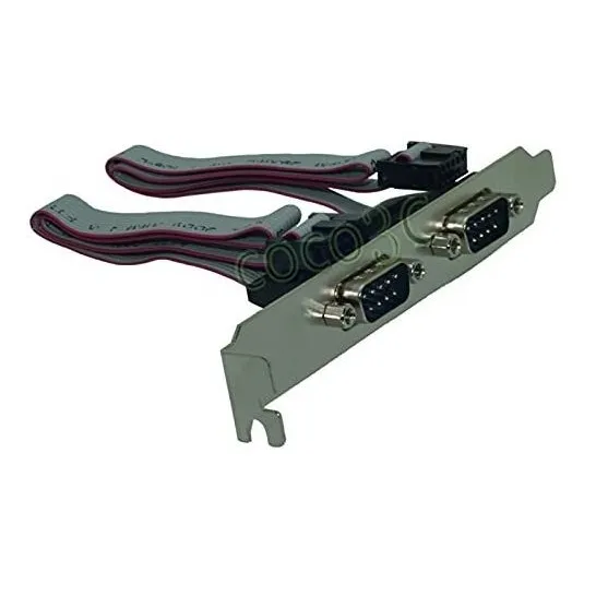 Cable Rs232 Dama 2 Puerto Soporte Perfil Largo Serial
