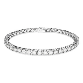 Pulsera De Tenis Matrix Con Piedras Redondas Transparentes Pulsera De Tenis Matrix Con Piedras Redondas Transparentes
