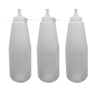 3 Botellas Exprimibles Jumbo Dispensadora Salsera 750 Ml 3 Botellas Exprimibles Jumbo Dispensadora Salsera 750 Ml